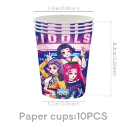 KPOP GIRL KATSEYE Party Decorative Supplies Disposable Cutlery Cup and Plate Children's Birthday Group Balloon Baby Shower