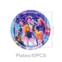 KPOP GIRL KATSEYE Party Decorative Supplies Disposable Cutlery Cup and Plate Children's Birthday Group Balloon Baby Shower