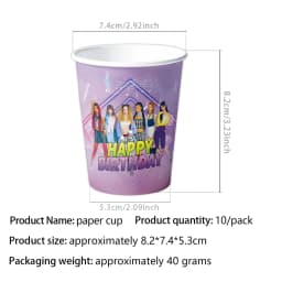 KPOP GIRL KATSEYE Party Decorative Supplies Disposable Cutlery Cup and Plate Children's Birthday Group Balloon Baby Shower