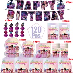 KPOP GIRL KATSEYE Party Decorative Supplies Disposable Cutlery Cup and Plate Children's Birthday Group Balloon Baby Shower