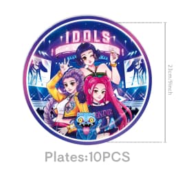 KPOP GIRL KATSEYE Party Decorative Supplies Disposable Cutlery Cup and Plate Children's Birthday Group Balloon Baby Shower