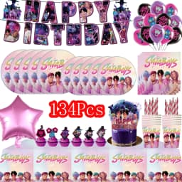 KPOP GIRL KATSEYE Party Decorative Supplies Disposable Cutlery Cup and Plate Children's Birthday Group Balloon Baby Shower