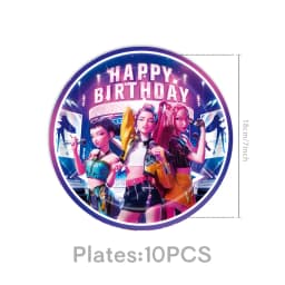 KPOP GIRL KATSEYE Party Decorative Supplies Disposable Cutlery Cup and Plate Children's Birthday Group Balloon Baby Shower