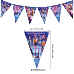 KPOP GIRL KATSEYE Party Decorative Supplies Disposable Cutlery Cup and Plate Children's Birthday Group Balloon Baby Shower