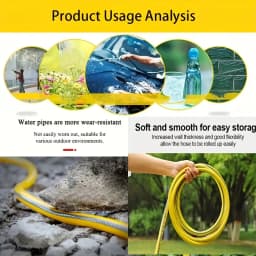 10/20/30m Heavy-Duty Rubber Garden Hose - Scratch & Wear Resistant, Leak-Proof, All-Season for Home, Balcony & Car Washing