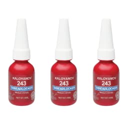 Medium Strength Threadlocker 243 Blue Removable Liquid,Thread Locker Adhesive Sealant to Prevent Loosening & Rust,50/10ml Bottle