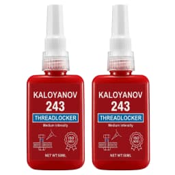 Medium Strength Threadlocker 243 Blue Removable Liquid,Thread Locker Adhesive Sealant to Prevent Loosening & Rust,50/10ml Bottle