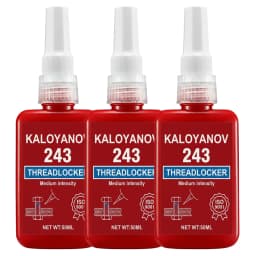 Medium Strength Threadlocker 243 Blue Removable Liquid,Thread Locker Adhesive Sealant to Prevent Loosening & Rust,50/10ml Bottle
