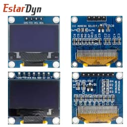 0.96 inch IIC SPI Serial 7/4Pin White/Blue/Yellow Blue/Yellow OLED Display SSD1306 12864 LCD Screen Board for