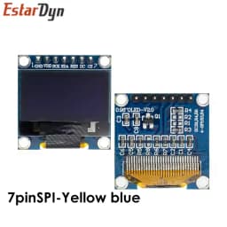 0.96 inch IIC SPI Serial 7/4Pin White/Blue/Yellow Blue/Yellow OLED Display SSD1306 12864 LCD Screen Board for