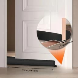 Adjustable Door Draft Stopper Seal Strip Bottom Weather Stripping for Door and Windows Windproof Soundproof Dustproof Waterproof