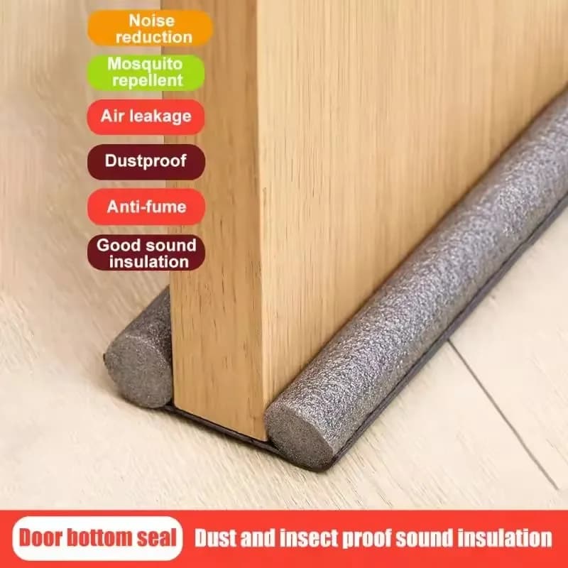 Adjustable Door Draft Stopper Seal Strip Bottom Weather Stripping for Door and Windows Windproof Soundproof Dustproof Waterproof