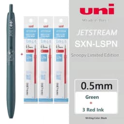 Uni JETSTREAM SXN-LS 0.5/0.7mm Assorted Colors Ballpoint Pen,Snoopy Limited Light As Feather Signing Canete ForAcademic Business