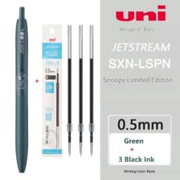 Uni JETSTREAM SXN-LS 0.5/0.7mm Assorted Colors Ballpoint Pen,Snoopy Limited Light As Feather Signing Canete ForAcademic Business