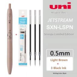 Uni JETSTREAM SXN-LS 0.5/0.7mm Assorted Colors Ballpoint Pen,Snoopy Limited Light As Feather Signing Canete ForAcademic Business