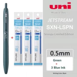 Uni JETSTREAM SXN-LS 0.5/0.7mm Assorted Colors Ballpoint Pen,Snoopy Limited Light As Feather Signing Canete ForAcademic Business