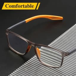 8pcs Super Value Rectangle Simple Sport Non-Slip Presbyopia Glasses - Multiple Pairs for Middle-Aged and Elderly Men and Women