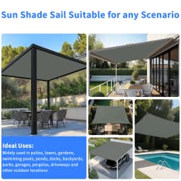 Waterproof Shade Cloth with Grommets Camping Tent Tarp Shade Cover Hammock Rain Canopy for Camping Hiking Awning Sun Shelter