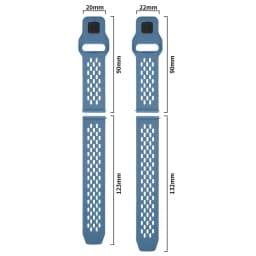 18mm 20mm 22mm Silicone Strap for Garmin Venu 4 3 3s Sq 2 Plus/Active 6/5 Breathable Bracelet for Garmin Forerunner 570/165/265S