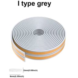 6m/12/24m Door Seal Strip Diep Self-adhesive Draft Stopper Tape Window Weather Stripping Insulation Noise Rubber Sealing Strip
