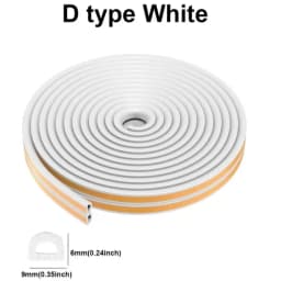 6m/12/24m Door Seal Strip Diep Self-adhesive Draft Stopper Tape Window Weather Stripping Insulation Noise Rubber Sealing Strip