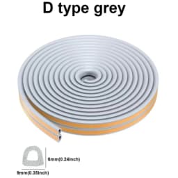 6m/12/24m Door Seal Strip Diep Self-adhesive Draft Stopper Tape Window Weather Stripping Insulation Noise Rubber Sealing Strip