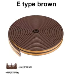 6m/12/24m Door Seal Strip Diep Self-adhesive Draft Stopper Tape Window Weather Stripping Insulation Noise Rubber Sealing Strip