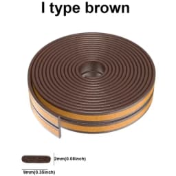 6m/12/24m Door Seal Strip Diep Self-adhesive Draft Stopper Tape Window Weather Stripping Insulation Noise Rubber Sealing Strip