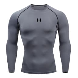 Men's Compression Long Sleeve Shirt Quick Dry Muscle Fit Athletic Top for Workout Training Bodybuilding Running Fitness Sports