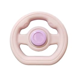 Stroller Steering Wheel with Honk Sound & 360° Rotation, Baby Travel Toy to Calm Fussy Riders