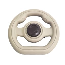 Stroller Steering Wheel with Honk Sound & 360° Rotation, Baby Travel Toy to Calm Fussy Riders