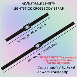 K-POP Crossbody Light Stick Strap Lanyard, Solid Color Light Stick Strap, Adjustable, Designed Specifically for Fan Gatherings