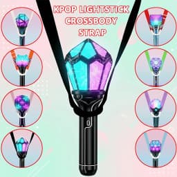 K-POP Crossbody Light Stick Strap Lanyard, Solid Color Light Stick Strap, Adjustable, Designed Specifically for Fan Gatherings