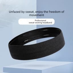 Outdoor Sports Yoga Fitness Running Men's Headband Women's Non-Slip Sweat-Absorbent Breathable Hairband for Training