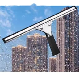 Household Glass Wiper Cleaning Bathroom Mirror Cleaner With Silicone Blade Hook Car Shower Squeegee Window Scraper
