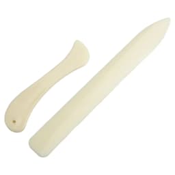 2PCS Leather Working Tool Bone Folder For Leather Craft Scoring Folding Creasing Edges Paper Plastic Handmade Sewing Tools Part