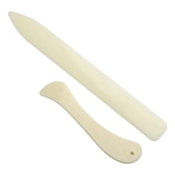 2PCS Leather Working Tool Bone Folder For Leather Craft Scoring Folding Creasing Edges Paper Plastic Handmade Sewing Tools Part
