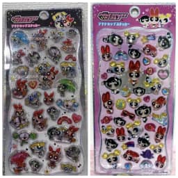Kawaii The Powerpuff Girls Stickers Cartoon Creative Phone Case Transparent Sticker Hand Account Material Friend Birthday Gift