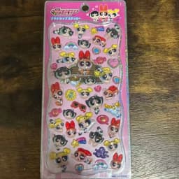 Kawaii The Powerpuff Girls Stickers Cartoon Creative Phone Case Transparent Sticker Hand Account Material Friend Birthday Gift