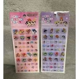 Kawaii The Powerpuff Girls Stickers Cartoon Creative Phone Case Transparent Sticker Hand Account Material Friend Birthday Gift