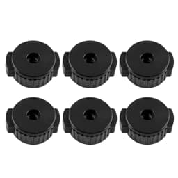 Miwayer 6/12Pcs Quick Release Universal Cymbal Nuts, 8mm Black Plastic Quick-Change Cymbal Toppers for Percussion Accessories