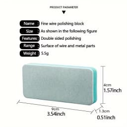 Miwayer 2/4 Pcs Double-Sided 1000 Grit Sanding Block for Guitar Fretboard Polishing Care - Fret Cleaning Tool