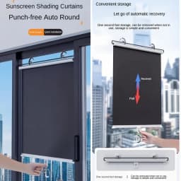 2PCS Home Window Sunshade, Heat-resistant and Sun Resistant, Extendable with Suction Cup Installation Simple and Easy To Operate
