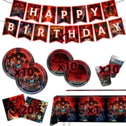 Hot Birthday Party Decorations Balloons Disposable Tableware Plates Napkins Kids Baby Shower Party Supplies