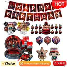 Hot Birthday Party Decorations Balloons Disposable Tableware Plates Napkins Kids Baby Shower Party Supplies