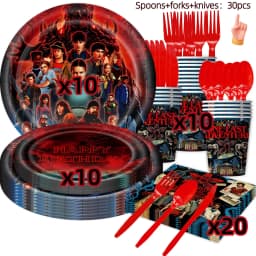 Hot Birthday Party Decorations Balloons Disposable Tableware Plates Napkins Kids Baby Shower Party Supplies