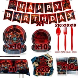 Hot Birthday Party Decorations Balloons Disposable Tableware Plates Napkins Kids Baby Shower Party Supplies
