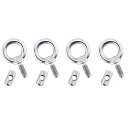 2/4/10Pcs Awning Rail Stoppers Stops Motorhome Campervan Caravan Silver Stainless Steel M4 X 12mm X 6mm Diameter Camper RV Parts