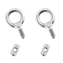 2/4/10Pcs Awning Rail Stoppers Stops Motorhome Campervan Caravan Silver Stainless Steel M4 X 12mm X 6mm Diameter Camper RV Parts