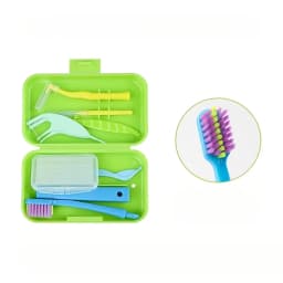 Travel Portable Orthodontic Oral Dental Cleaning Kit Foldable Toothbrush Orthodontic Wax Interdental Brush Oral Cleaning Care